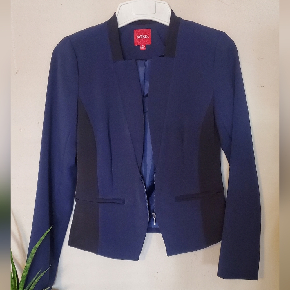 Navy & black blazer. Size M